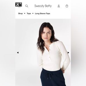 NWT-Sweaty Betty Laid Back Top